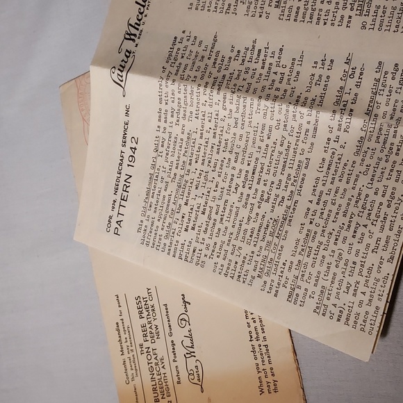 Vintage Laura Wheeler Design Instructions for Crochet & Quilting Patterns - Picture 6 of 12